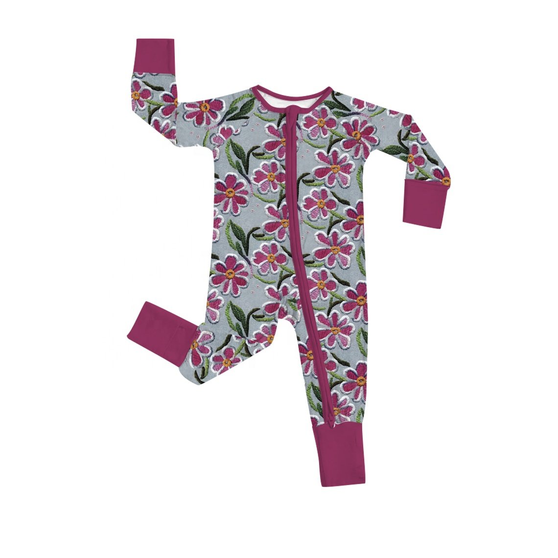 New Born Dinosaur Butterfly Baby Rompers Baby Girl Clothes Toddler Pajamas Print Bamboo Baby Clothes