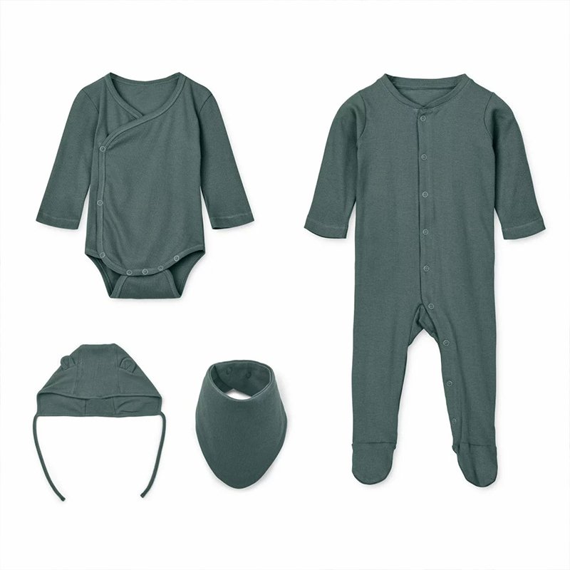 Organic cotton baby sleepwear gift set eco friendly baby clothes gift set sustainable newborn clothes gift set baby clothes