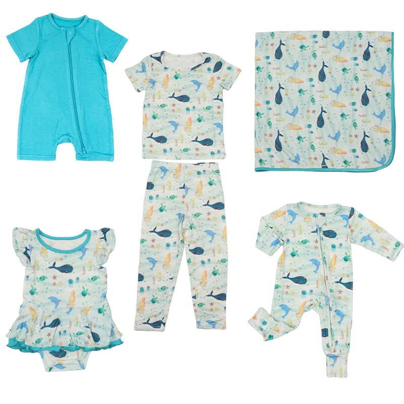 Organic cotton baby sleepwear gift set eco friendly baby clothes gift set sustainable newborn clothes gift set baby clothes