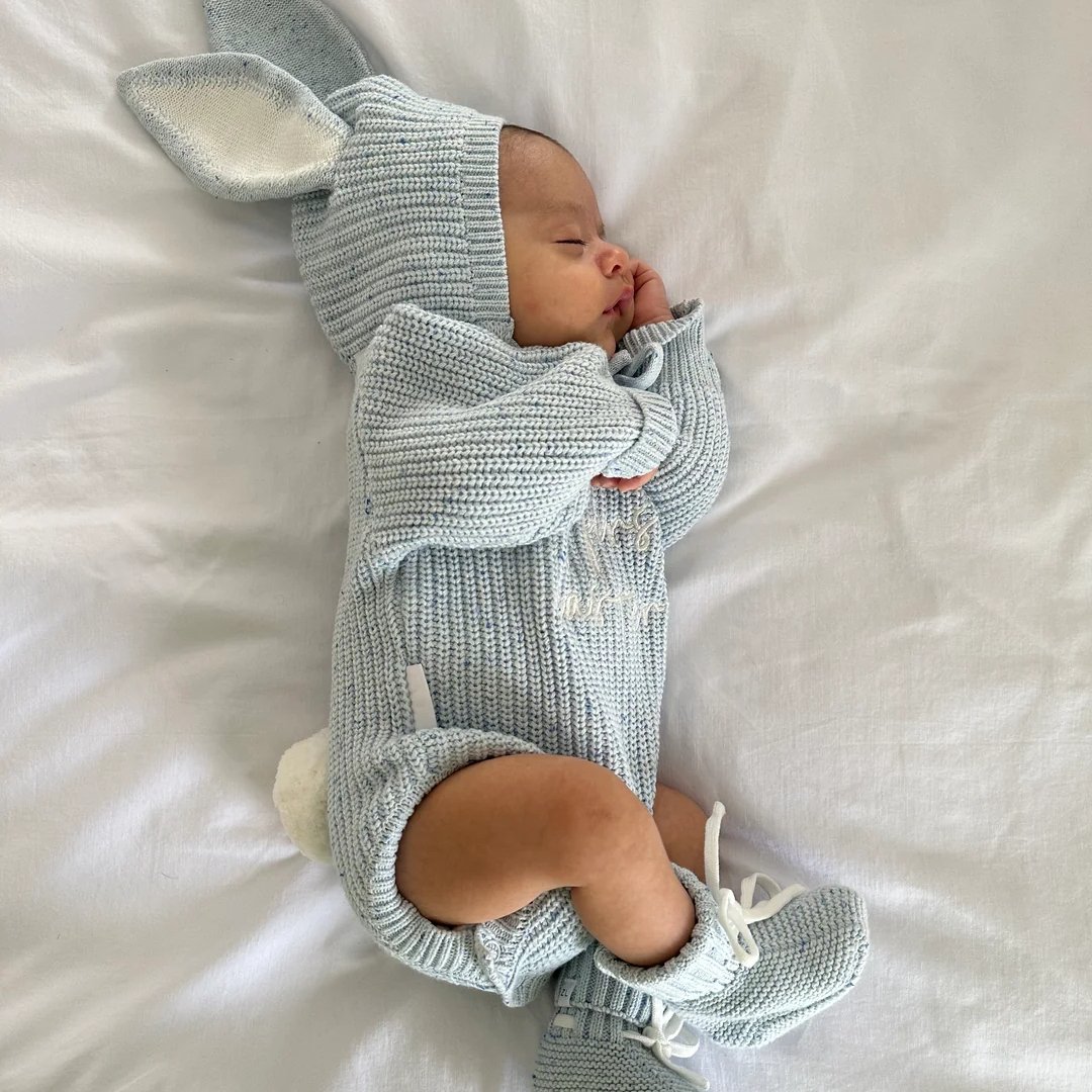 2024 High Quality 100% Organic Cotton Winter Newborn Clothes Baby Knitted Romper Babi knit jumpsuit
