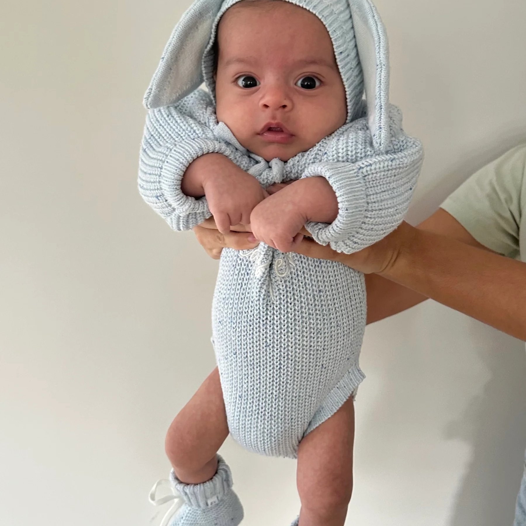 2024 High Quality 100% Organic Cotton Winter Newborn Clothes Baby Knitted Romper Babi knit jumpsuit