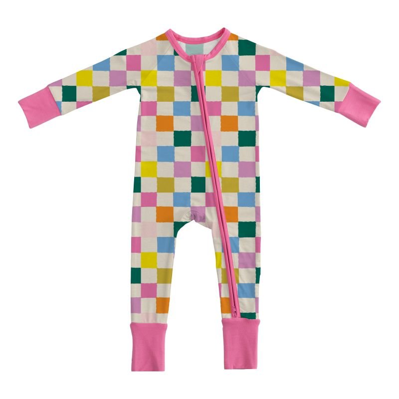 Unisex Newborn Baby Rompers 0-3 Months Infant Toddler and Boy/Girl Pajamas in Cotton Wholesale Kids Clothing with Zipper
