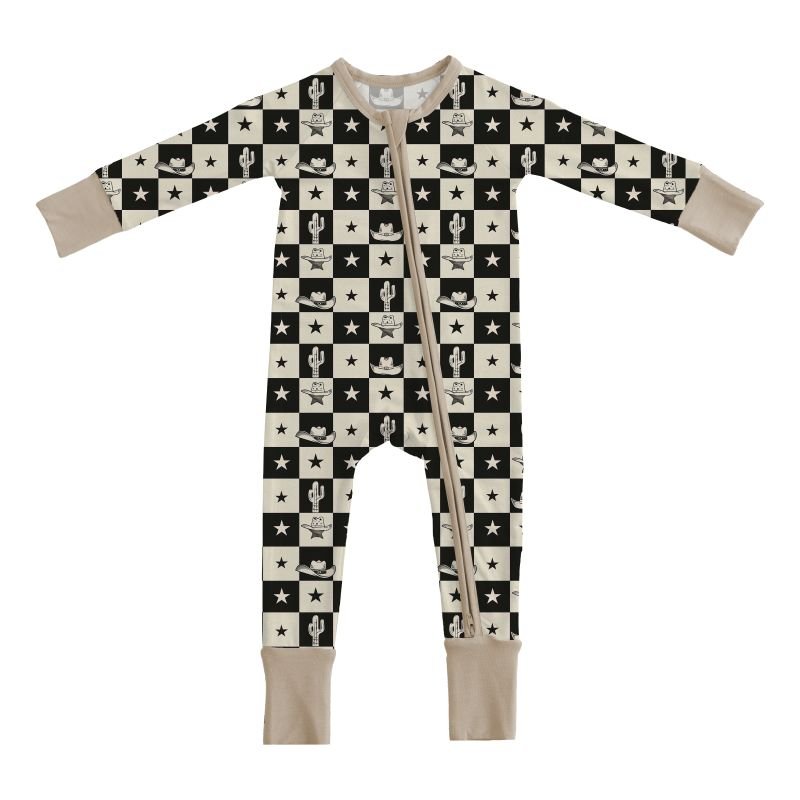 Unisex Newborn Baby Rompers 0-3 Months Infant Toddler and Boy/Girl Pajamas in Cotton Wholesale Kids Clothing with Zipper