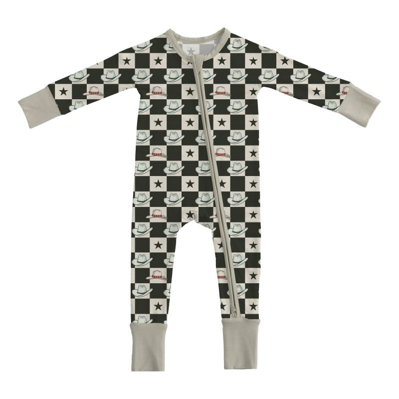 Unisex Newborn Baby Rompers 0-3 Months Infant Toddler and Boy/Girl Pajamas in Cotton Wholesale Kids Clothing with Zipper