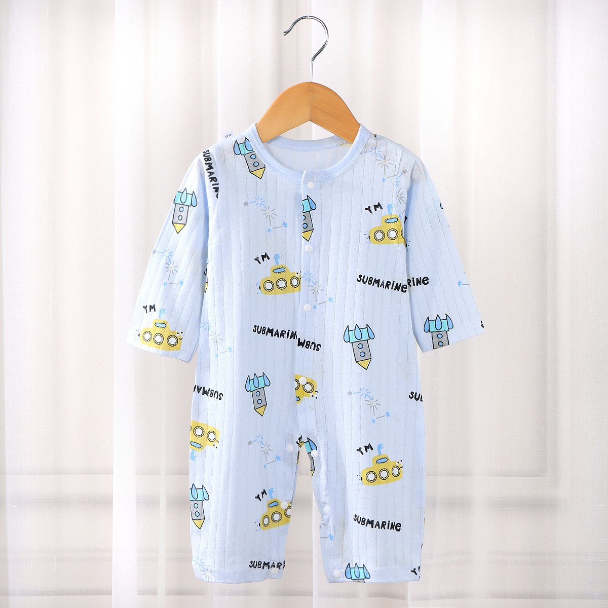 summer fruit print baby romper Cotton Newborn Casual Short Sleeve Jumpsuit children's jumpsuit romper