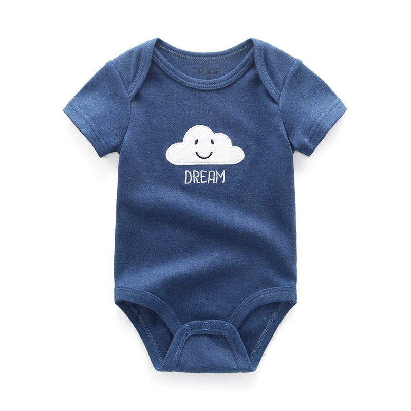 5pcs New Born Baby Gift Set Fashion Design Stripe Clothes 0-12 Months Boy Clothing Summer Cotton Bodysuits Vest Jumpsuits 5 Pack