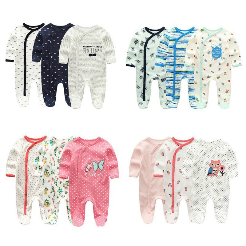 3pcs/lots 11models baby romper Pajamas bodysuits infant sleeper baby sleepsuit clothing clothes