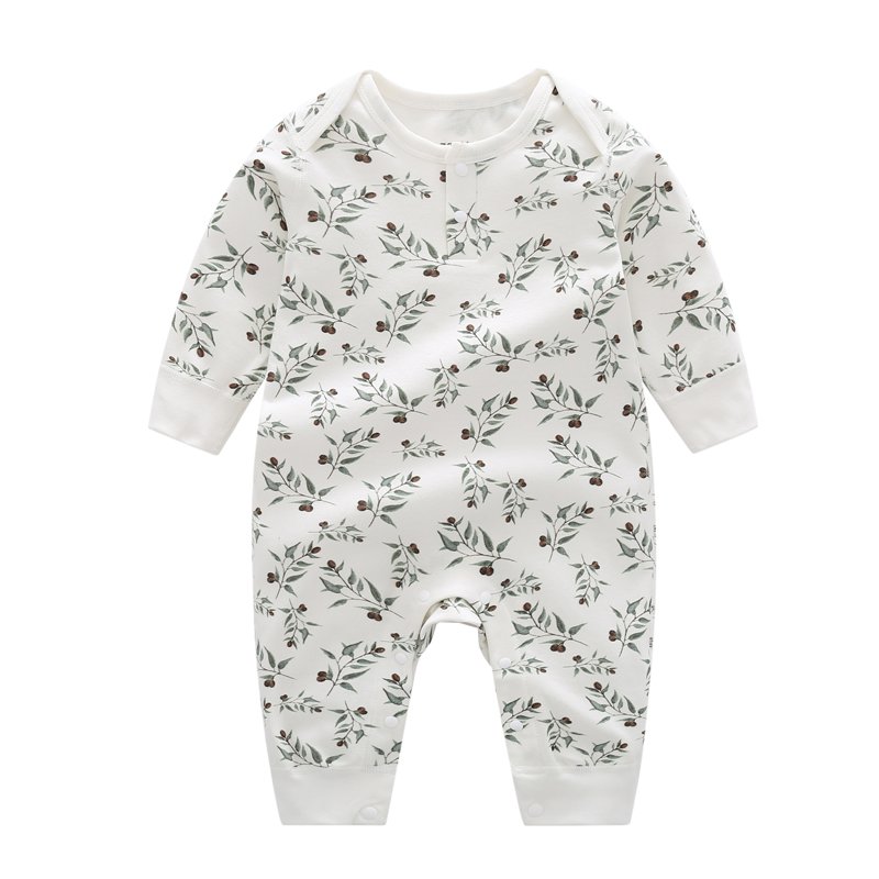 Manufacturer Wholesale Boutique Baby Clothes Baby Boys' Romper Newborn Clothing Print Organic Cotton Full Unisex 100% Cotton