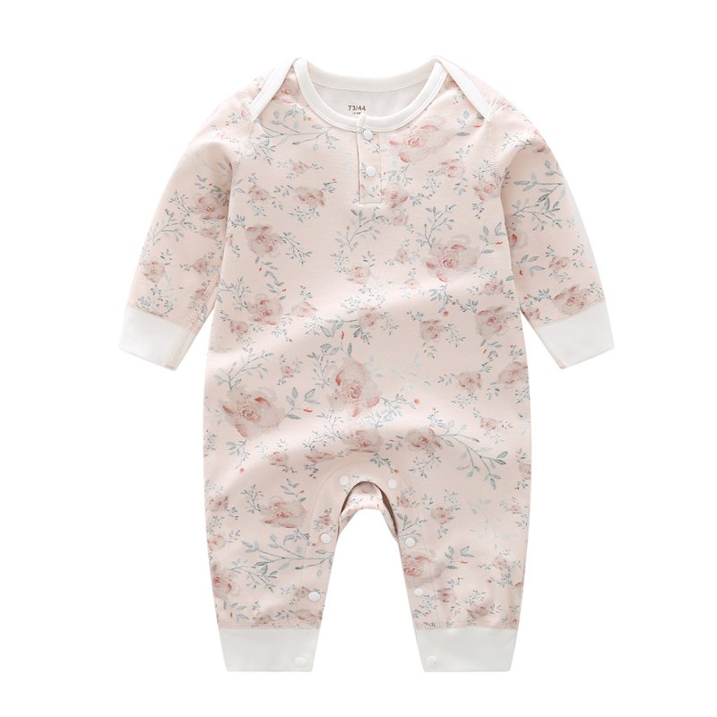 Manufacturer Wholesale Boutique Baby Clothes Baby Boys' Romper Newborn Clothing Print Organic Cotton Full Unisex 100% Cotton
