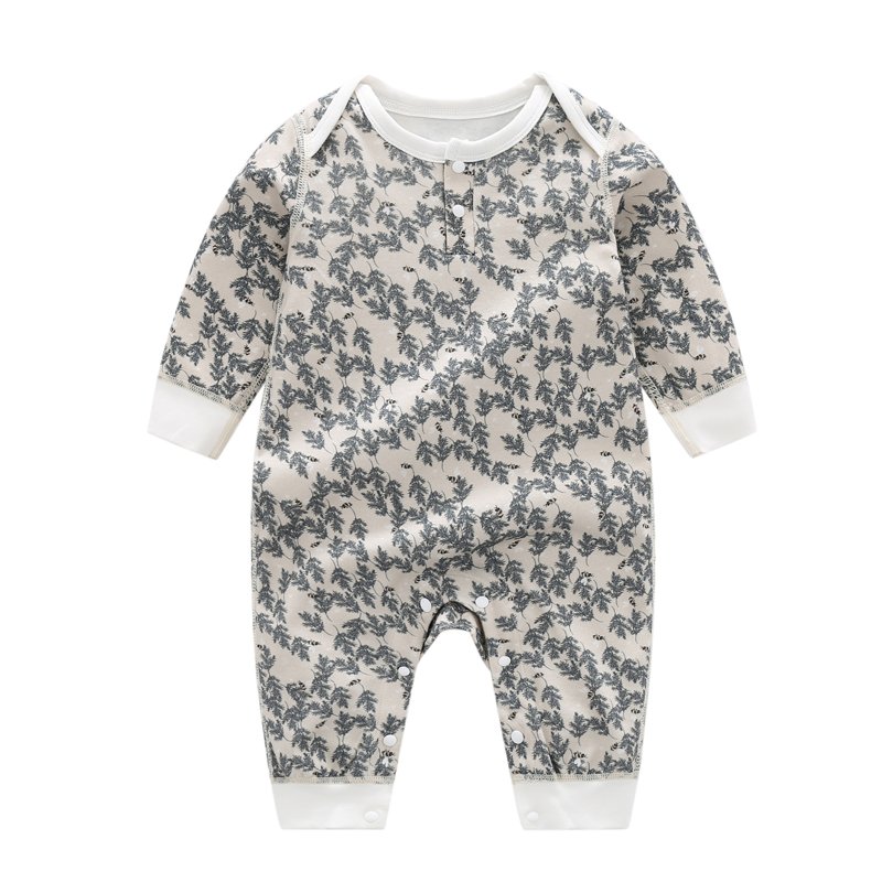 Manufacturer Wholesale Boutique Baby Clothes Baby Boys' Romper Newborn Clothing Print Organic Cotton Full Unisex 100% Cotton