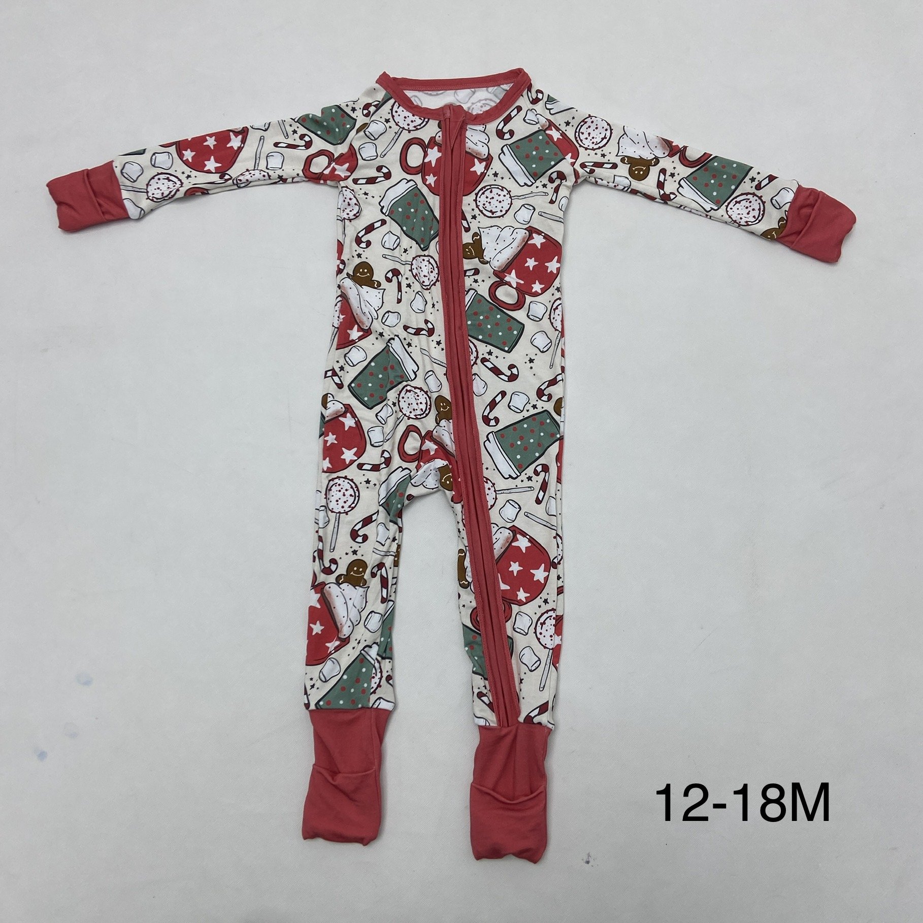 Western Custom Baby Boys Bamboo Viscose Dinosaur Pajamas Jumpsuit Double Zipper Bamboo Baby Rompers