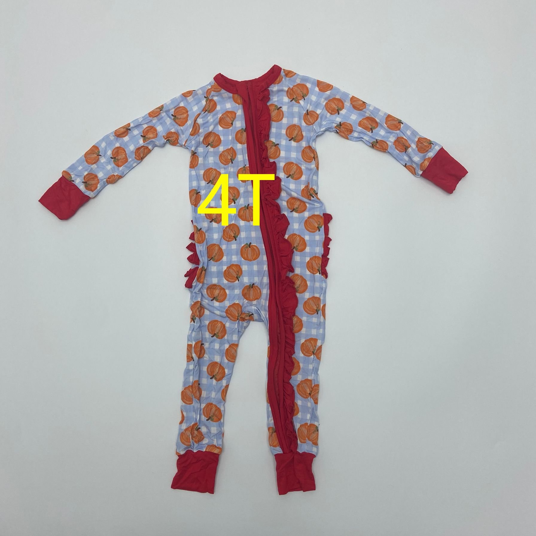 Western Custom Baby Boys Bamboo Viscose Dinosaur Pajamas Jumpsuit Double Zipper Bamboo Baby Rompers