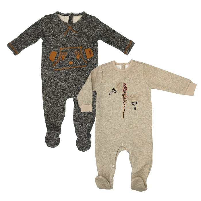 Long sleeve footed sleep jumpsuit baby clothes 6 to 9 month baby rompers winter