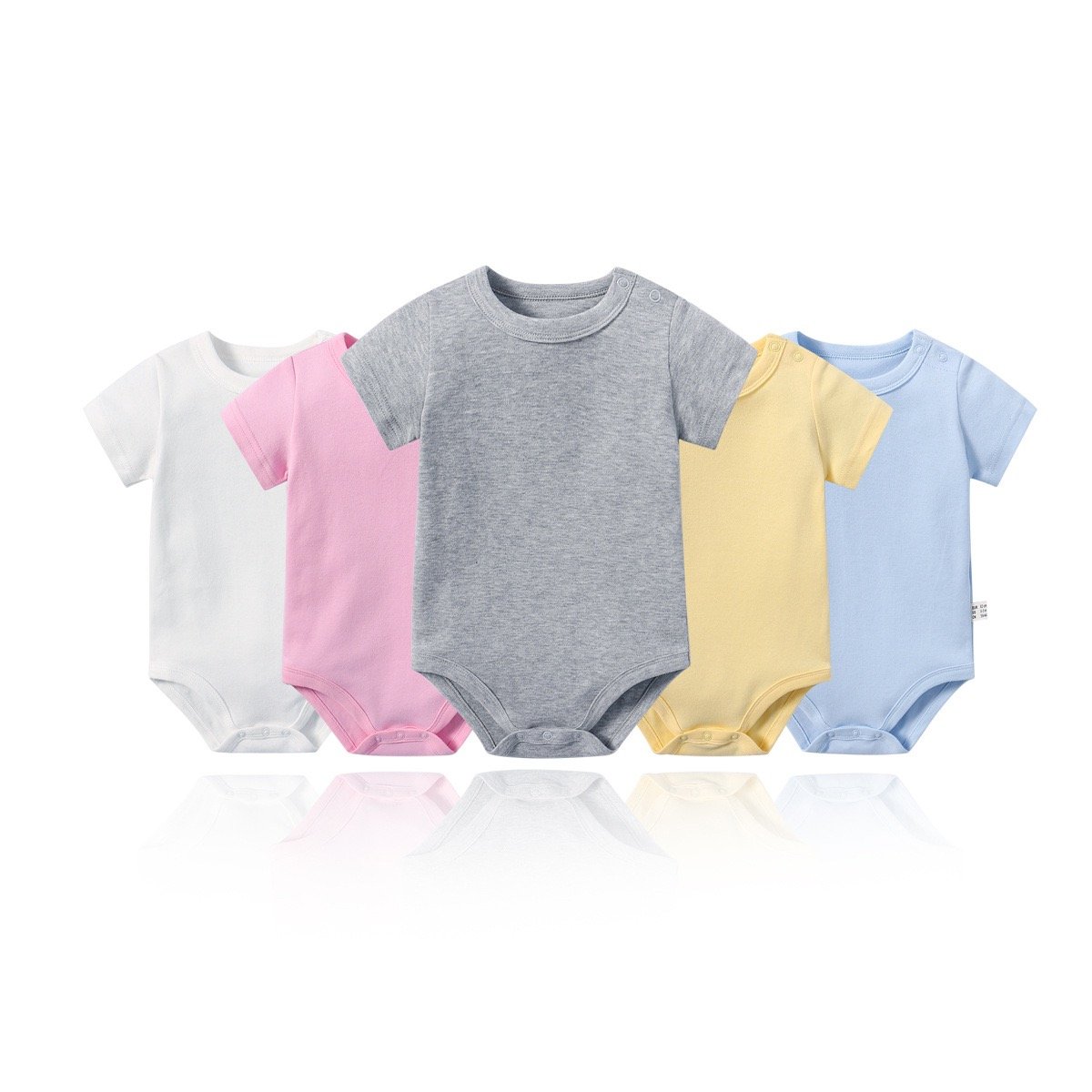 Good Quality Set 3 Piece Infant 5 Newborn Girl High Onesie 5Pcs Baby Romper