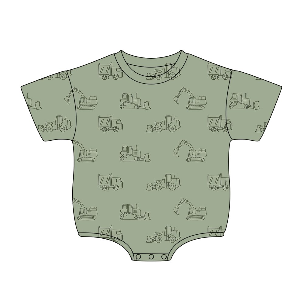 Hot sell jersey cotton underwater adventures short sleeve cute baby rompers for summer