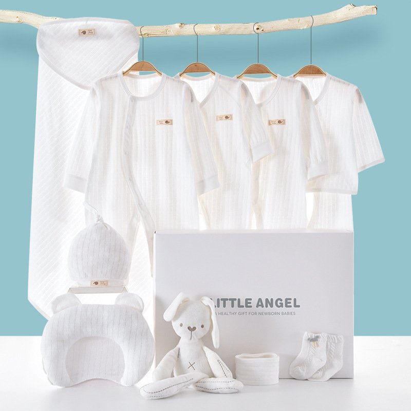 Wholesale 8/10/12 pcs 0-6 months Baby sleepwear Gift Package Newborn Clothes Baby Gift 100% Cotton baby clothes box gift set