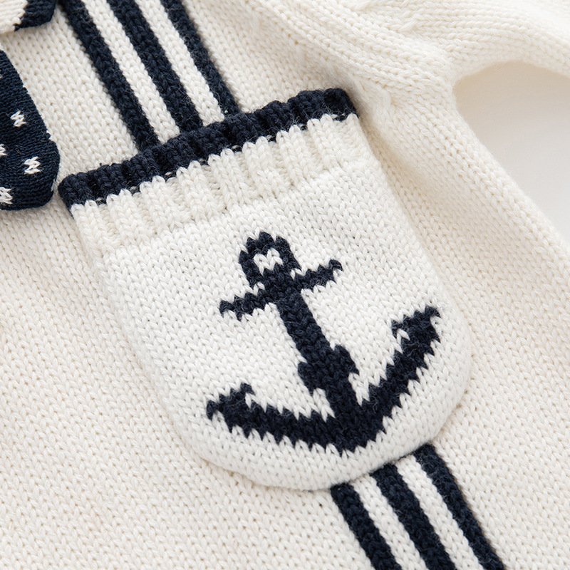 Newborn Designer Baby Girl Clothes Fashion Knitted Baby Romper Winter Sweater Boys Rompers