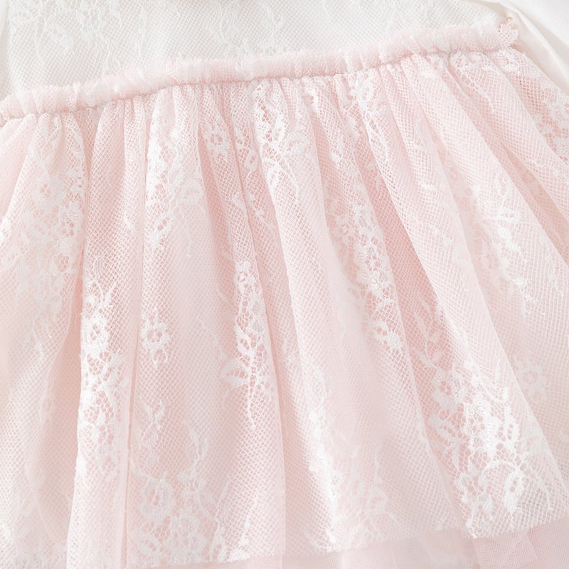 2024 Autumn baby girl princess dress new baby lace mesh romper dress