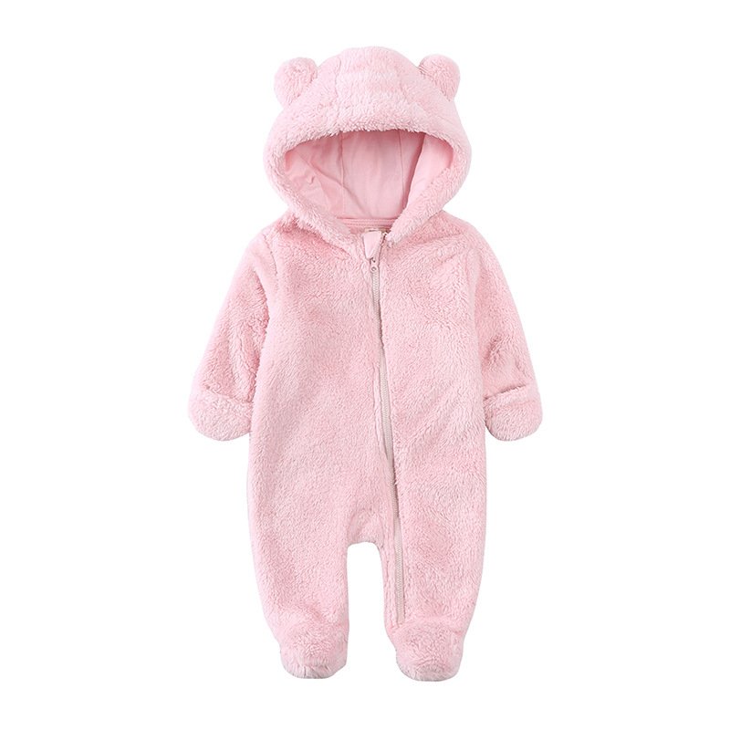 0-12 Months Kids Clothes Bear Jumpsuit Winter Infant Girl Boy Newborn Baby Rompers