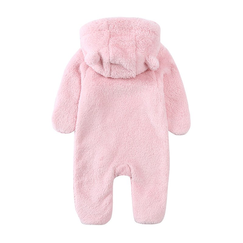 0-12 Months Kids Clothes Bear Jumpsuit Winter Infant Girl Boy Newborn Baby Rompers
