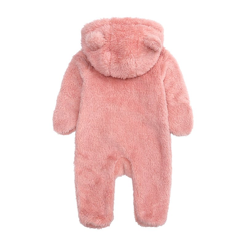 0-12 Months Kids Clothes Bear Jumpsuit Winter Infant Girl Boy Newborn Baby Rompers
