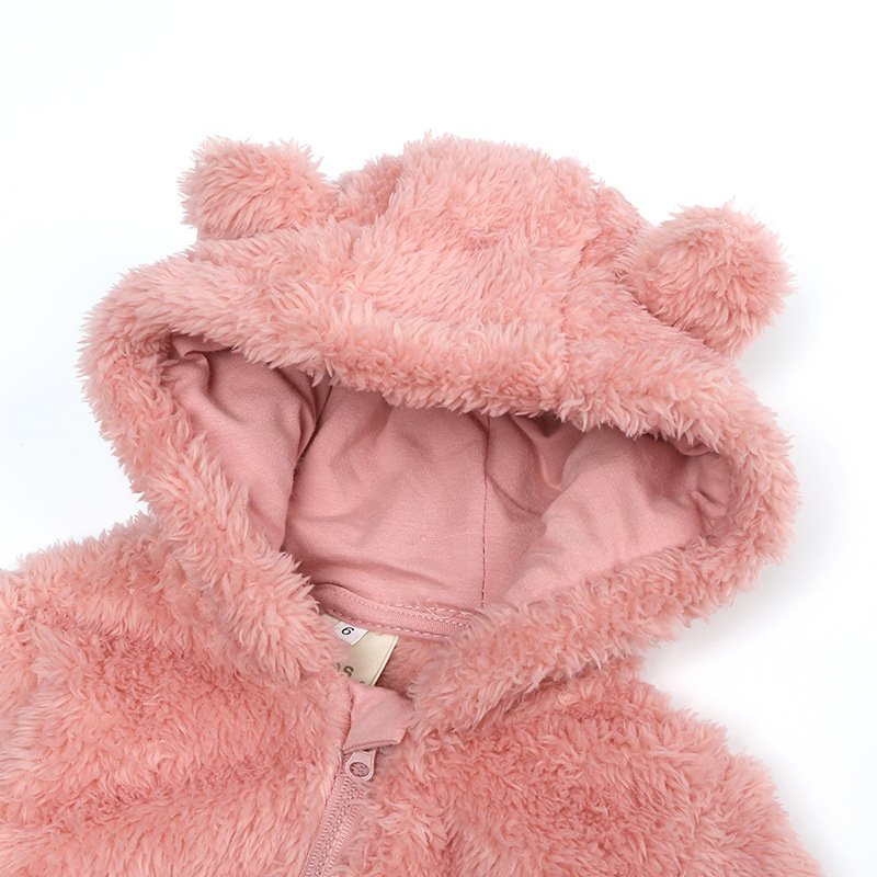 0-12 Months Kids Clothes Bear Jumpsuit Winter Infant Girl Boy Newborn Baby Rompers