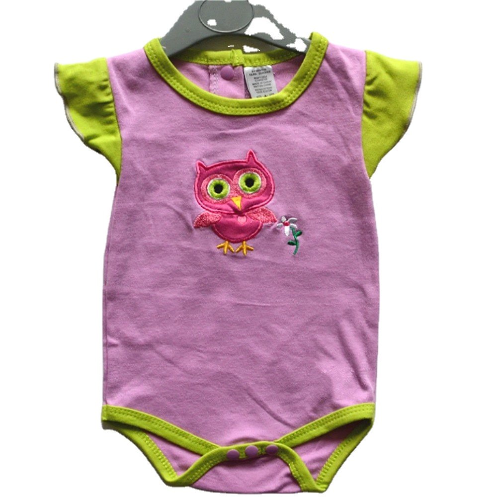 Newborn Baby Rompers Organic Cotton Knitted Baby Bodysuits Summer Opp Bag OEM Wholesale Factory Custom Design Baby Short Sleeve