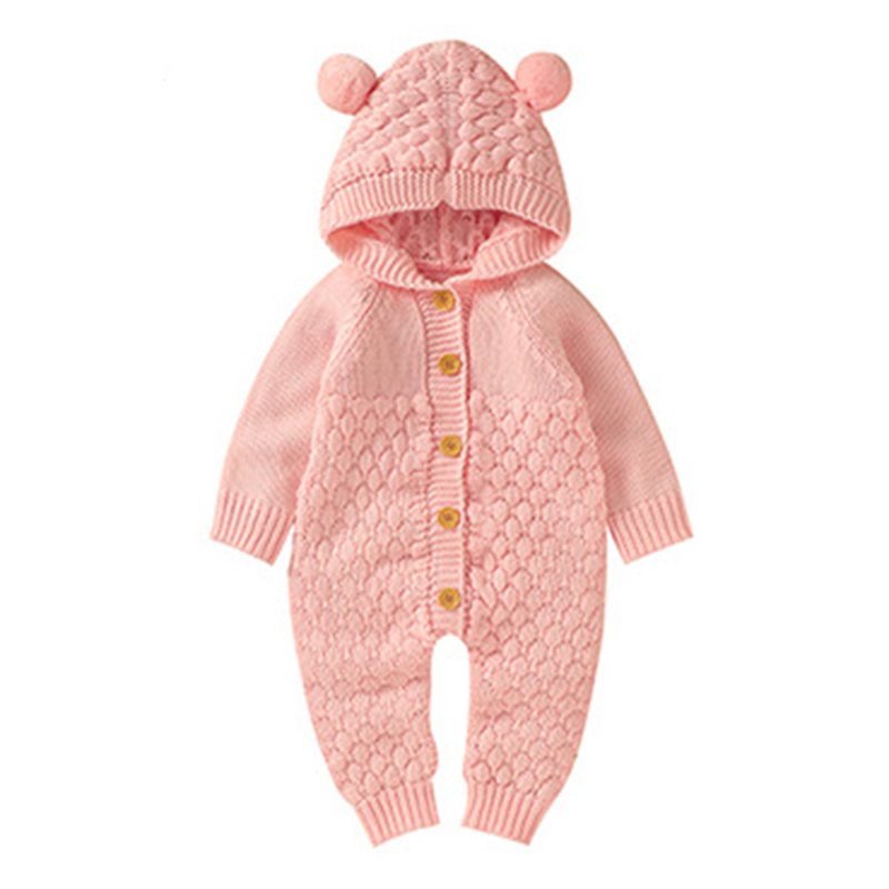 Baby Rompers Autumn Brown Long Sleeve Newborn Boys Girls Knitted Sweaters Jumpsuits Winter Toddler Infant Outfits One Piece Wear