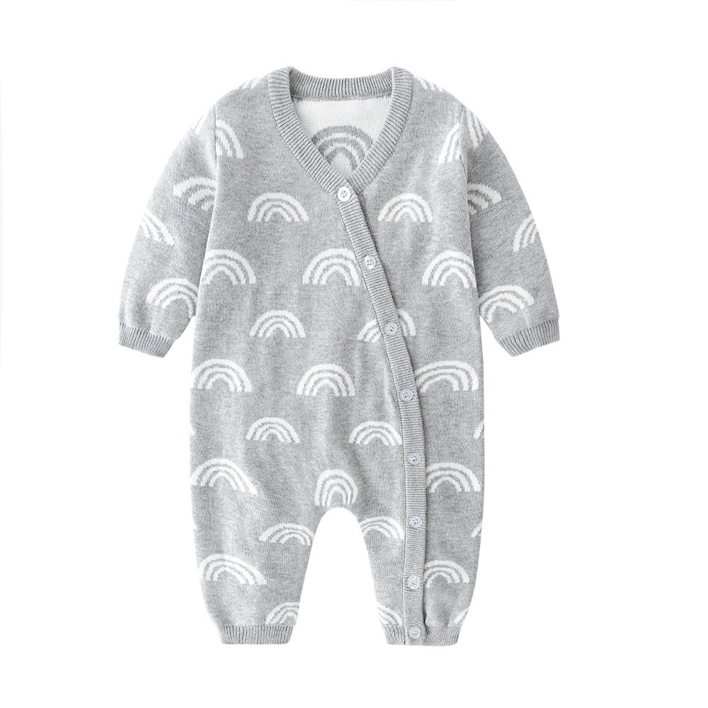 Newborn Designer Baby Girl Clothes Fashion Knitted Baby Romper Winter Sweater Boys Rompers