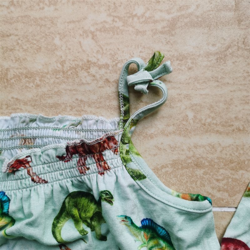 custom OEM 95% bamboo 5% spandex bamboo printed baby romper onesie clothes product footie pajamas