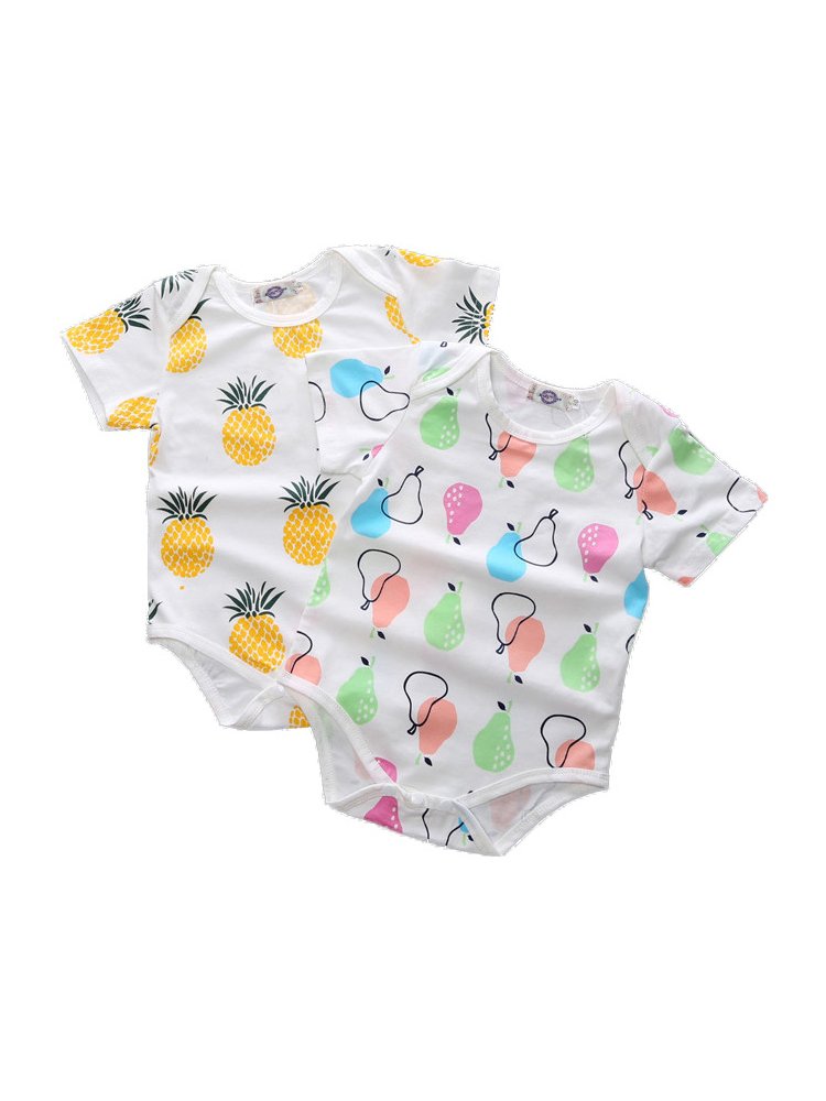 Newborn Baby Clothes Washable Baby Rompers Clothes Custom Print Cute Printing Cotton Rompers for baby
