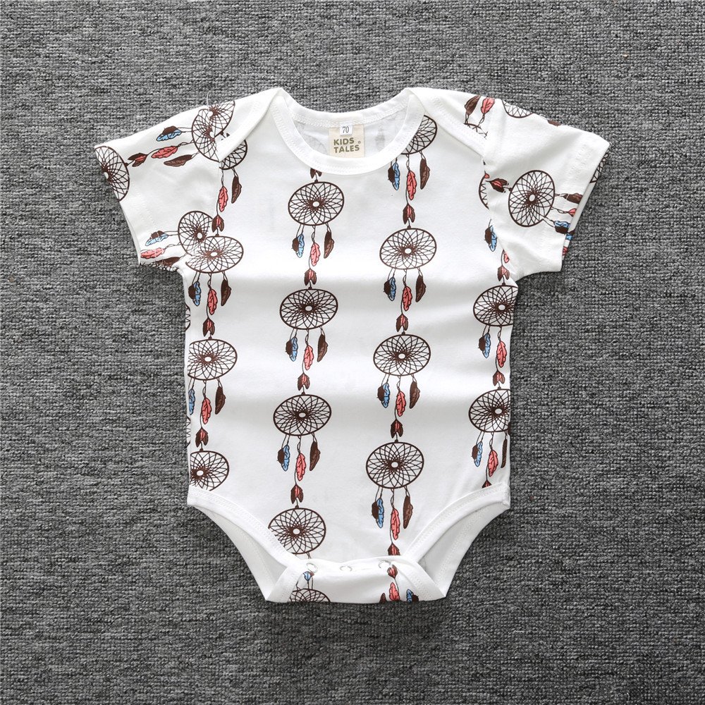 Newborn Baby Clothes Washable Baby Rompers Clothes Custom Print Cute Printing Cotton Rompers for baby