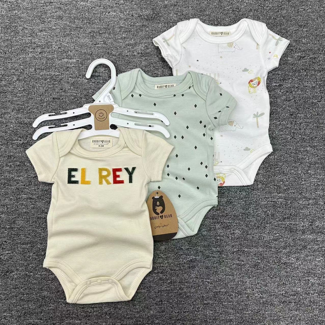 Infant Baby Rompers Boys Girls Clothes Newborn Baby Boys Bodysuit Summer Clothes Printed Baby Romper