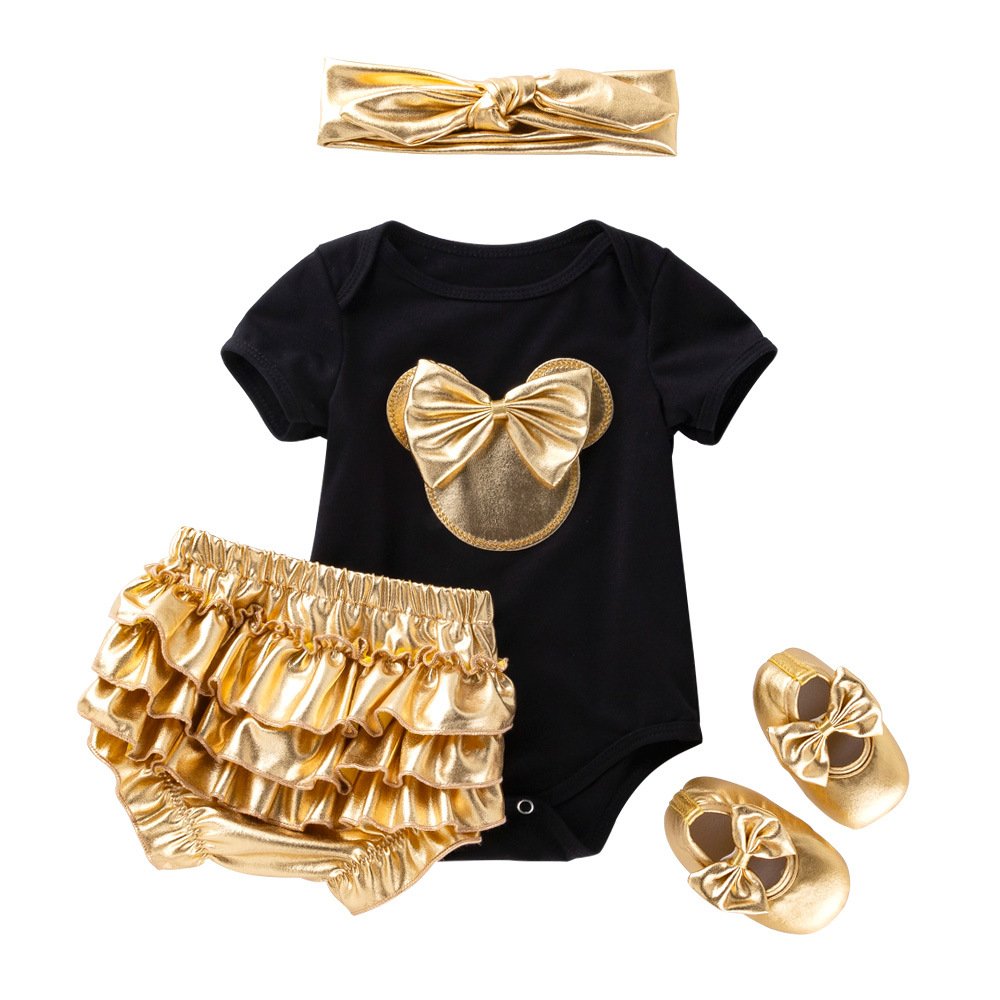 2022 New Children's Short Sleeve Suit Summer Cartoon Baby Clothing Girl's Clothing Baby Rompers