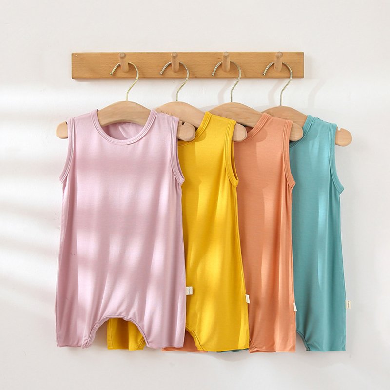 Hongbo summer baby jumpsuit cheap 95%bamboo 5 spandex infant apparel wholesale new born baby romper sets 0-3 months for girls