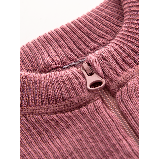 Solarwool Unisex Merino Wool Pink Baby Romper Jumping Suit