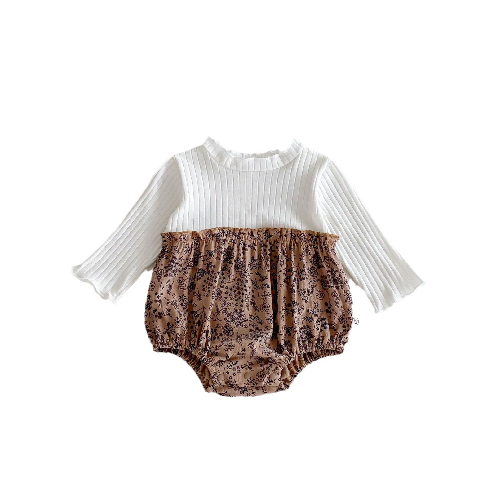 ins spring baby romper doll collar lapel sweet cute girls newborn baby clothes autumn one-piece infant clothes