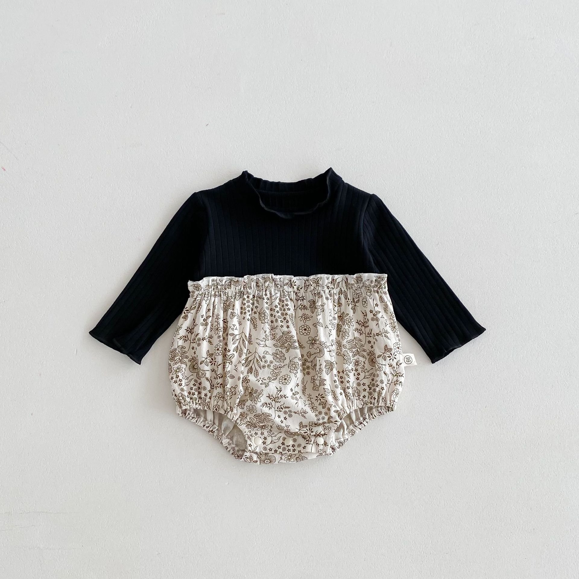 ins spring baby romper doll collar lapel sweet cute girls newborn baby clothes autumn one-piece infant clothes