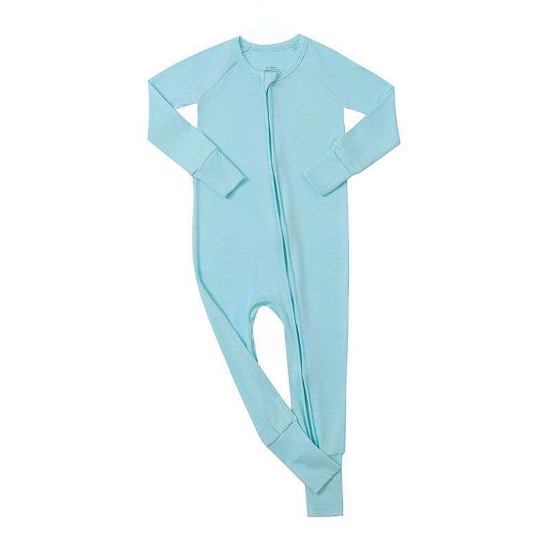Sublimation Bamboo baby clothes onesie dual zipper fold over new born baby romper baby girl clothes ropa de bebe Little Sleepers