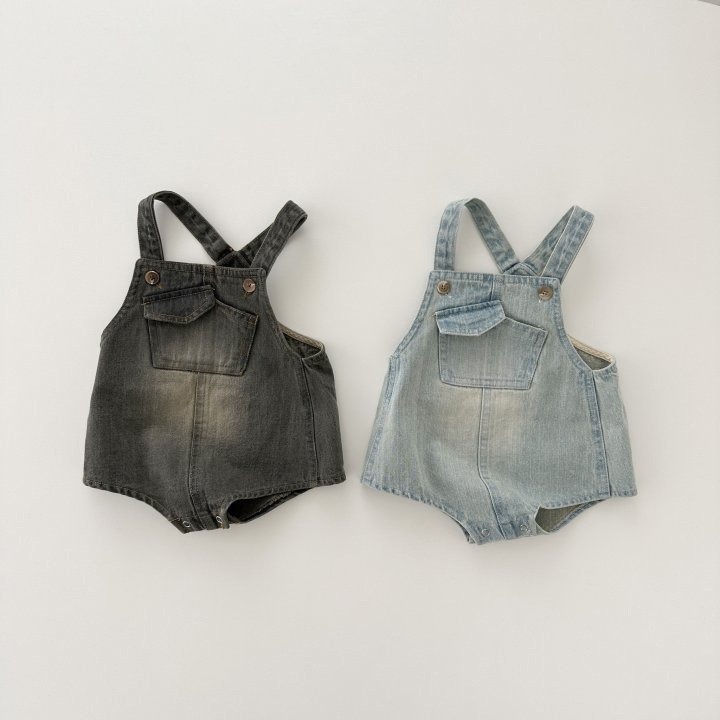 Unisex Baby Boy Girl Suspender Romper Newborn Kids Denim Overall Clothing