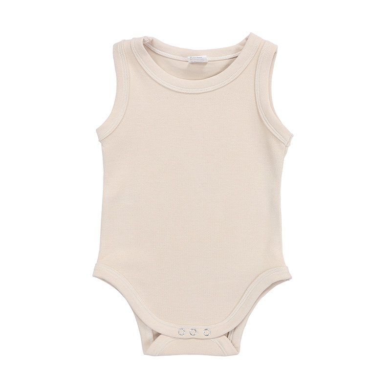 Customize Wholesale Summer Newborn Infant Boutique Sleeveless Onesie Baby Romper