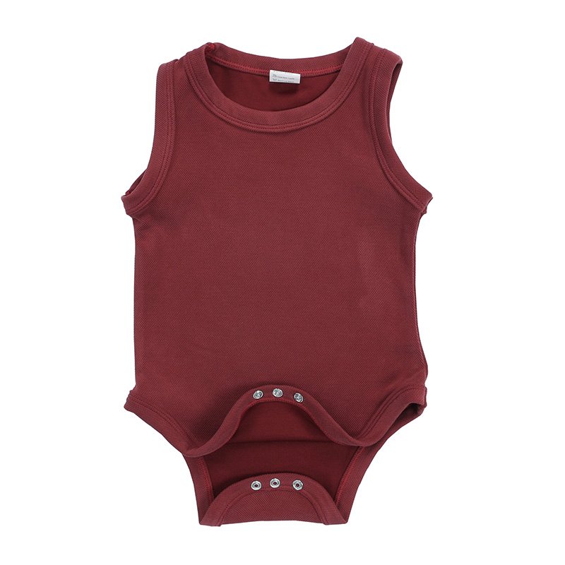Customize Wholesale Summer Newborn Infant Boutique Sleeveless Onesie Baby Romper