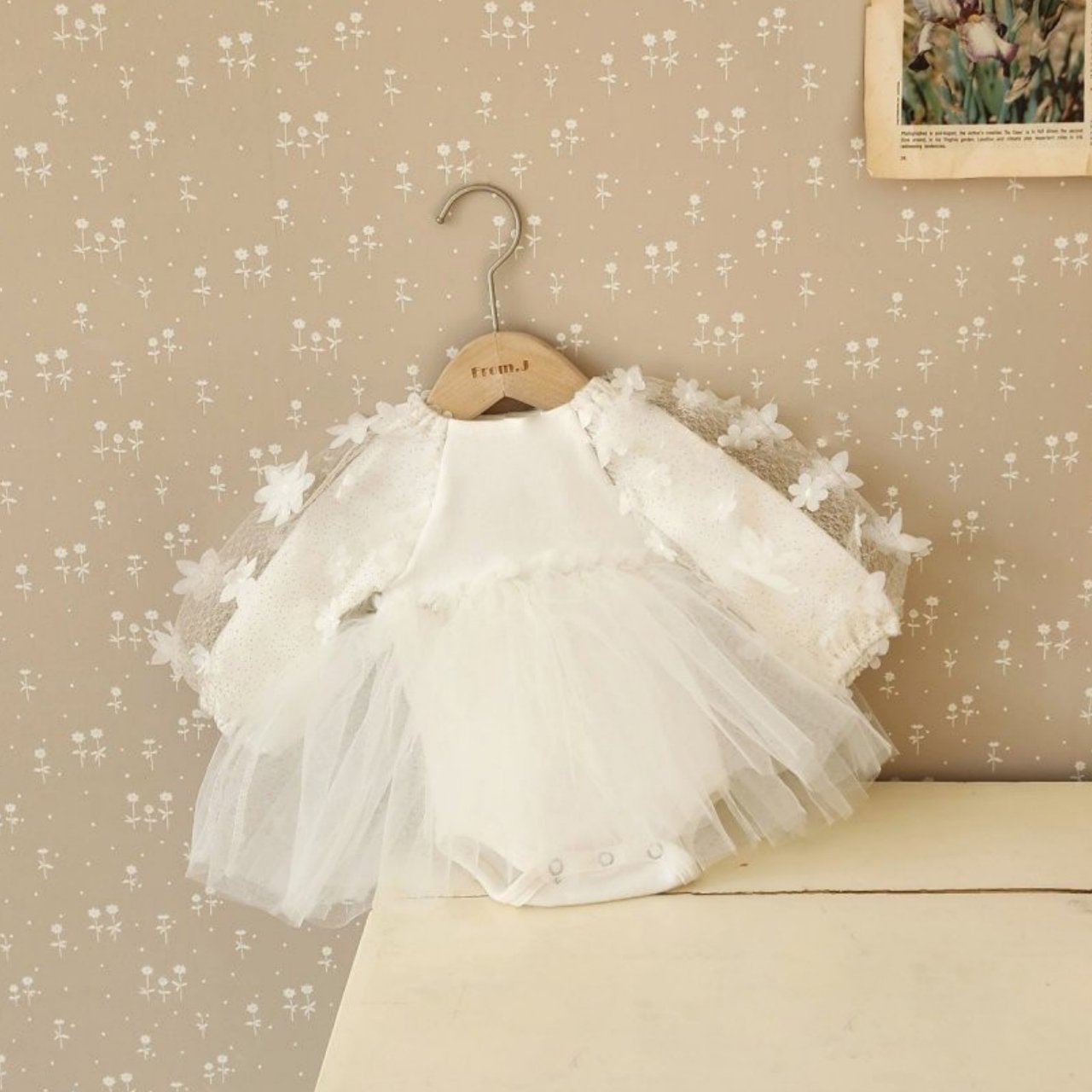 Ins Infant Girls Lace Tutu Bubble Floral Birthday Cotton Outdoor Bodysuit Dress Clothes Baby Princess Romper