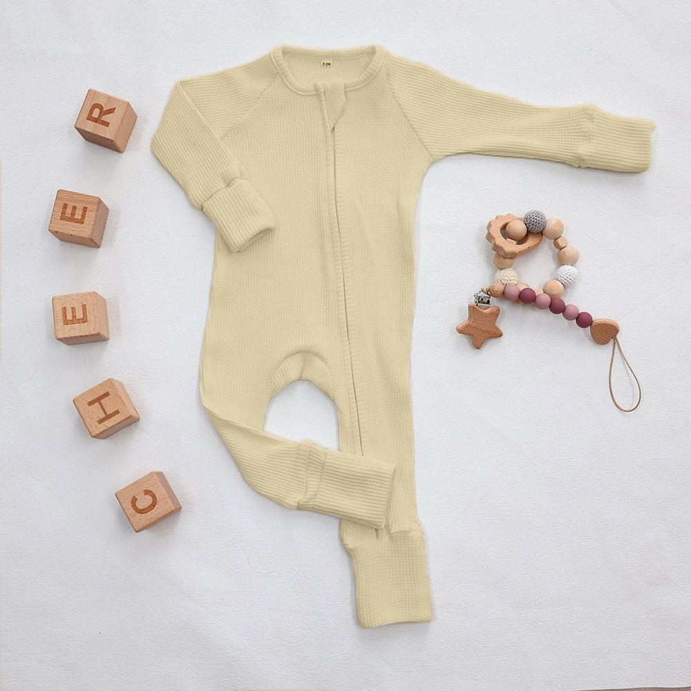Custom bamboo baby clothes infant toddler bodysuit pajamas organic bamboo zipper bamboo baby rompers