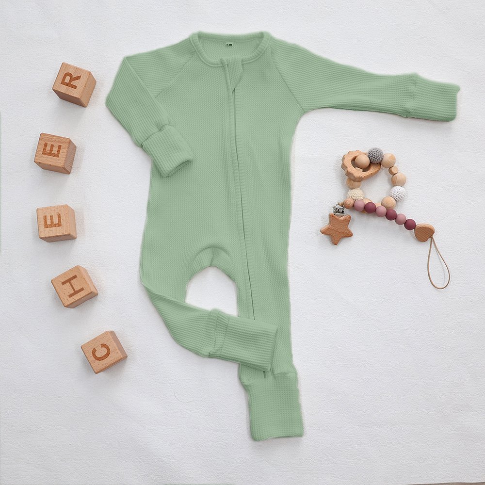 Custom bamboo baby clothes infant toddler bodysuit pajamas organic bamboo zipper bamboo baby rompers