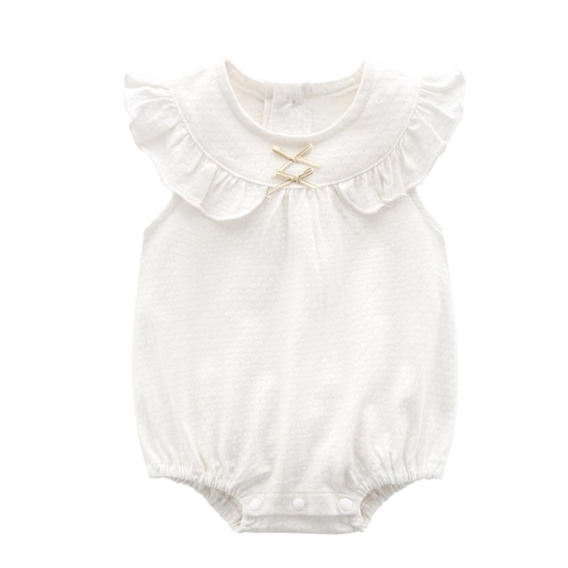 Summer Cotton Baby Jumper Soft Breathable Summer Climbing Clothes for Newborns Baby Rompers
