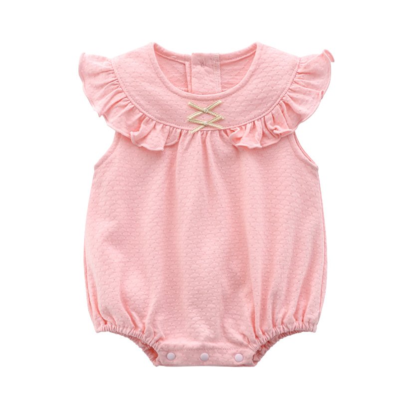 Summer Cotton Baby Jumper Soft Breathable Summer Climbing Clothes for Newborns Baby Rompers
