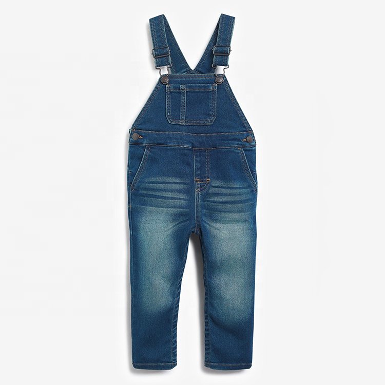 Wholesale Denim Dungarees Kids baby rompers Long Length Stretchy Unisex kids Overalls Children dungarees baby dungarees
