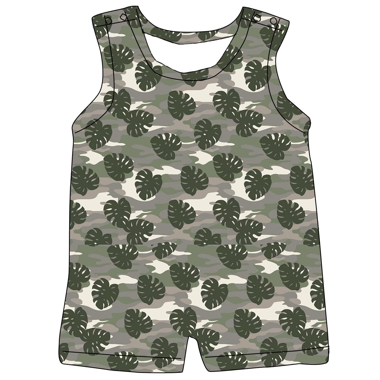 Newborn Sleeveless Baby Summer Jumpsuit Girl Boys Romper clothes printing snaps Vest Baby boy Rompers