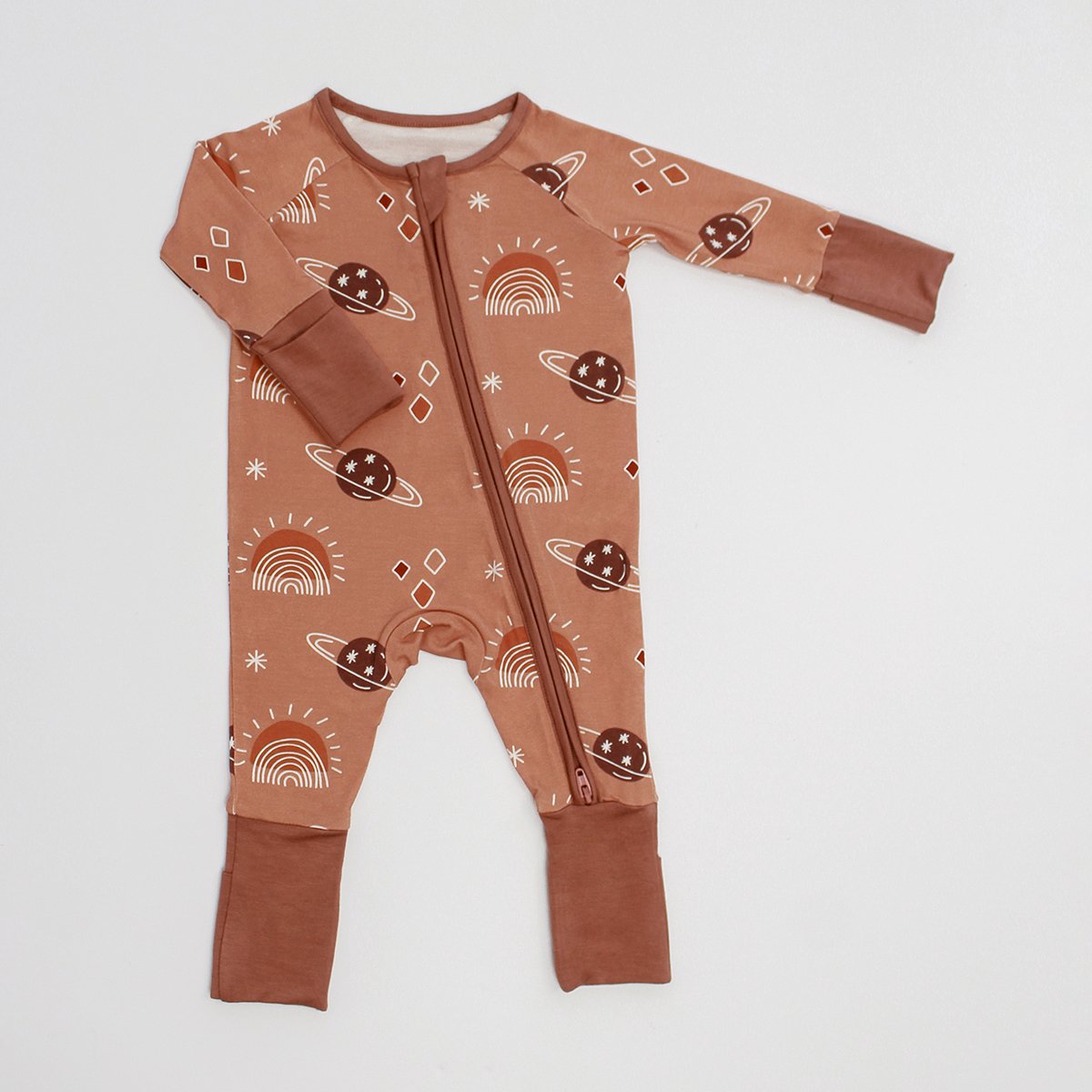 Engepapa autumn Newborn printed pajamas infant bamboo fiber cute comfortable sleeper baby girls romper